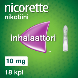 NICORETTE INHALAATTORI 10 mg inhal höyry, kyllästetty patruuna 18 fol -  Vantaan 3. Korson apteekki